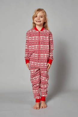 Piżama jednoczęściowa dziecięca, czerwona, Alaska, Italian Fashion
