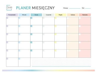 Plan Your Life, planer magnetyczny miesięczny, 40-30 cm
