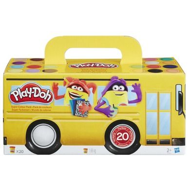 Play-Doh, Kolorowa walizka, 20 tub, zestaw