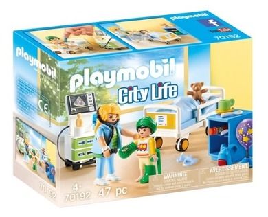 Playmobil, City Life, Szpitalny pokój dziecięcy, 70192