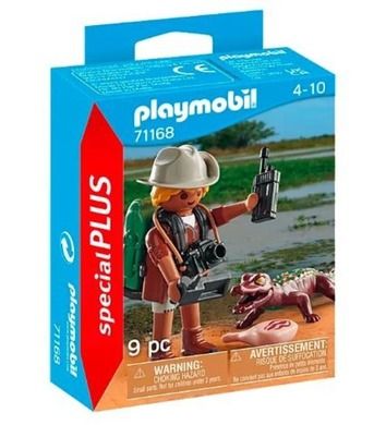Playmobil, Special Plus, Badacz z aligatorem, 71168