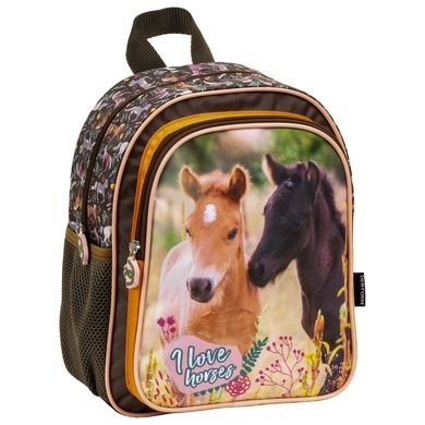 Plecak dla przedszkolaka, 2-komorowy, Konie