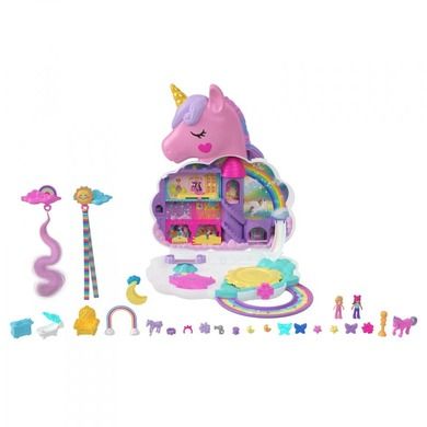 Polly Pocket, Jednorożec Salon Piękności, zestaw do zabawy