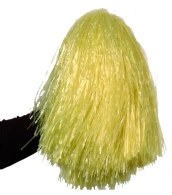 Pompon cheerleaderki, żółty
