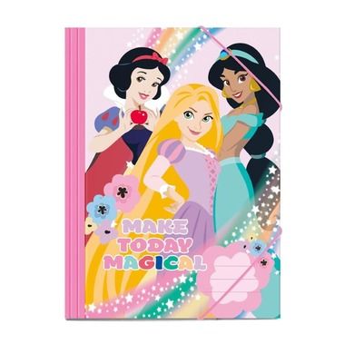 Princess, teczka A4 na gumki