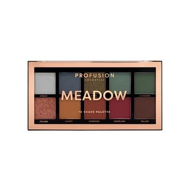 Profusion, Meadow Eyeshadow Palette, paleta, 10 cieni do powiek