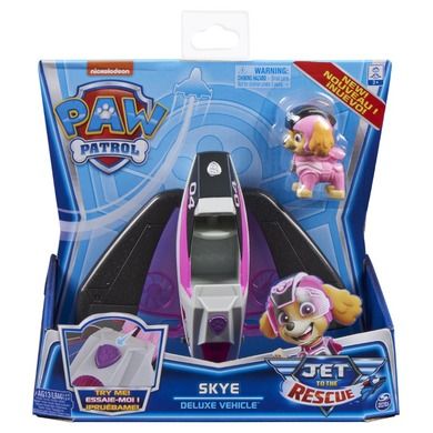 Psi Patrol, pojazd z figurką, Skye Jet to the rescue