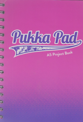 Pukka Pad, kołozeszyt, A5, Fusion Project Book, różowy