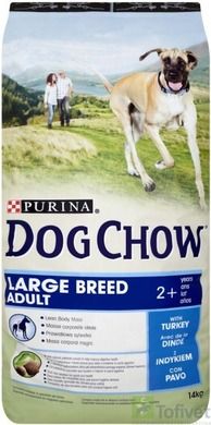 Purina, Dog Chow Adult, Large Breed 2+, karma dla psów, 14 kg