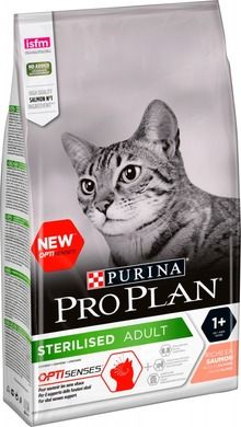Purina, Pro Plan Sterilised, karma dla dorosłych kotów sterylizowanych, łosoś, 1,5 kg