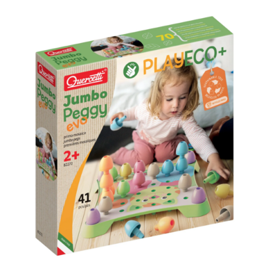 Quercetti, PlayEco, Jumbo Peggy Evo, układanka