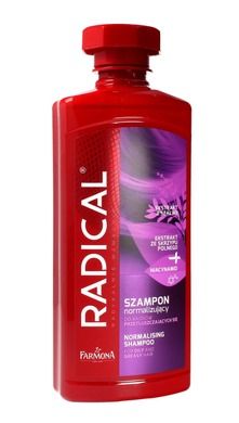 Radical, szampon normalizujący do włosów przetłuszczających się, 400 ml
