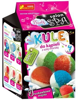 Ranok Creative, kule do kąpieli z solą morską, truskawkowe mojito