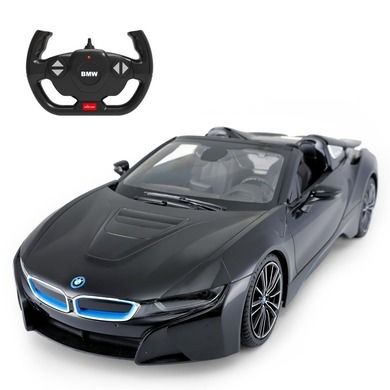 Rastar, BMW I8 Roadster, pojazd zdalnie sterowany, czarny, 1:12