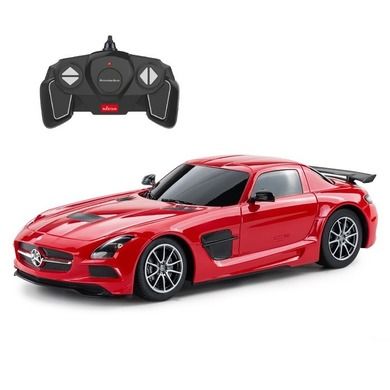 Rastar, Mercedes-Benz SLS AMG, samochód zdalnie sterowany, czerwony, 1:18