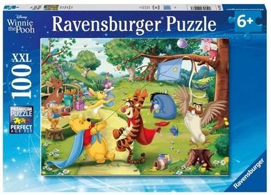 Ravensburger, Kubuś Puchatek, puzzle XXL, 100 elementów
