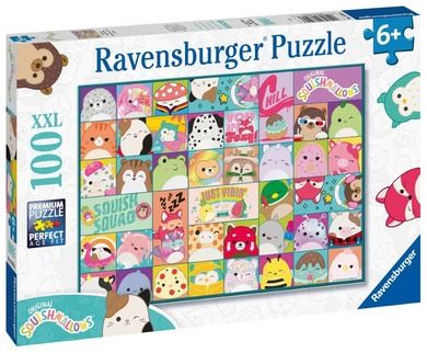 Ravensburger, Squishmallows, puzzle 2D, 100 elementów