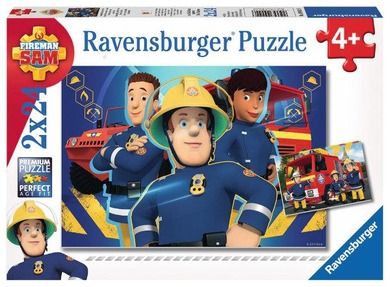 Ravensburger, Strażak Sam, puzzle 2w1, 48 elementów