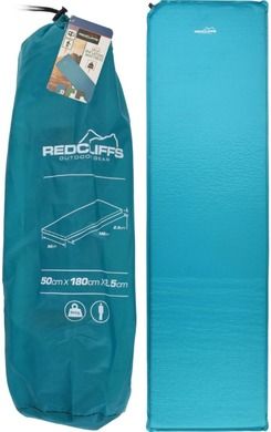 Redcliffs, mata turystyczna samopompująca, niebieska, 180-50-2,5 cm