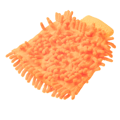 Rękawica z mikrofibry do mycia samochodu, pomarańczowa