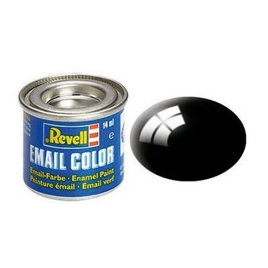 Revell, Email Color 07 Black Gloss, farba