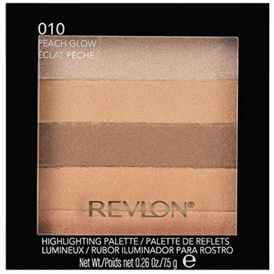 Revlon, Highlighting Palette, paleta rozświetlaczy, 010 Peach Glow, 7.5g