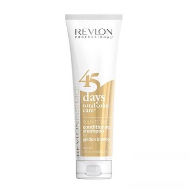 Revlon Professional, Revlonissimo 45 Days Conditioning Shampoo, szampon i odżywka podtrzymująca kolor, Golden Blondes, 275 ml