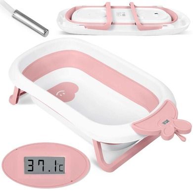 Ricokids, Wanienka dla niemowląt z termometrem RK-282 biało-różowa