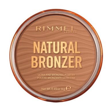 Rimmel, Natural Bronzer, bronzer do twarzy z rozświetlającymi drobinkami, 002 Sunbronze, 14g