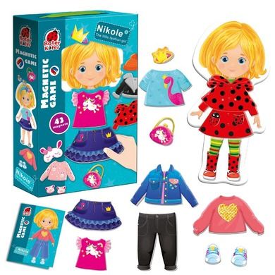 Roter Kafer, Nikole - little fashion girl, magnetyczna ubieranka