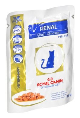 Royal Canin, Veterinary Diet, Renal, kurczak, saszetka dla kota, 85g