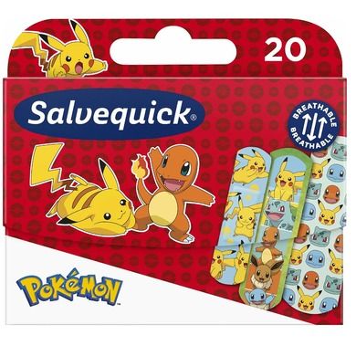 Salvequick, Pokemon, plastry dla dzieci, 20 szt.