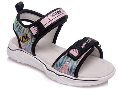 Sandały dziewczęce, mix, zebra, Weestep
