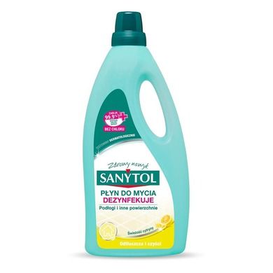 Sanytol, płyn uniwersalny do mycia i dezynfekcji podłóg i innych powierzchni, o zapachu cytryny i liści oliwnych, 1000 ml