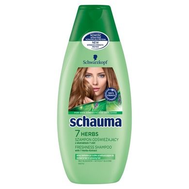 Schauma, 7 Herbs, szampon do włosów przetłuszczających się i normalnych, 400 ml