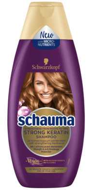 Schauma, Keratin Strong, szampon do włosów, 400 ml