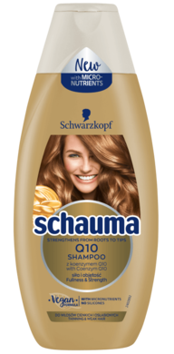 Schauma, odbudowujący szampon do włosów Q10, 400 ml