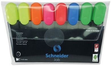 Schneider, Job, zakreślacze, 8 kolorów, zestaw