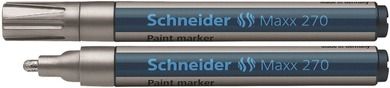 Schneider, marker olejowy okrągły, 1-3mm, srebrny