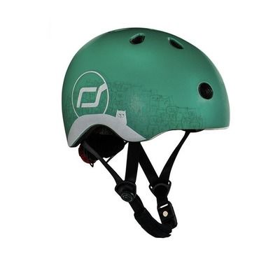 Scoot & Ride, kask z odblaskami XXS-S dla dzieci, Forest Owl, 1-5 lat