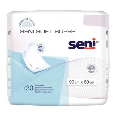 Seni Soft Super, Happy, podkłady higieniczne, 90-60 cm, 30 szt.