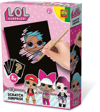 SES Creative, L.O.L. Surprise, obrazki zdrapki, 5 szt.