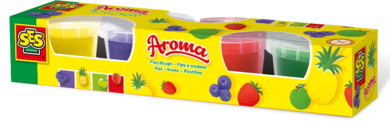 SES Creative, pachnąca ciastomasa, 4-90g