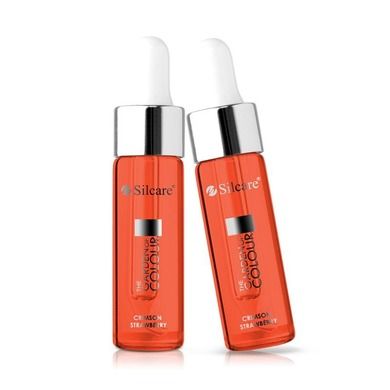 Silcare, The Garden of Colour, oliwka do paznokci, Crimson Strawberry, 15 ml