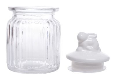 Słoik z królikiem, mały, 7.5-7.5-14.5 cm, 350 ml