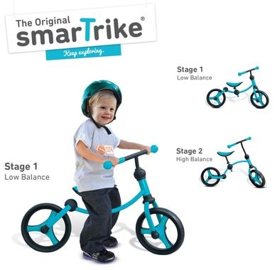 Smart Trike, rowerek biegowy, niebiesko-czarny