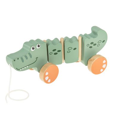 Smiki, Krokodyl, drewniana zabawka do ciągnięcia