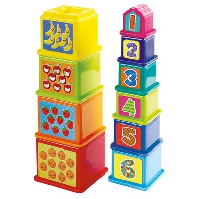 Smiki, My 1st Stacking Blocks, Cyferki, piramida z klocków