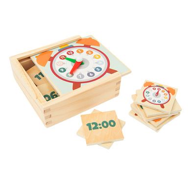 Smiki, Nauka zegara, drewniana zabawka edukacyjna