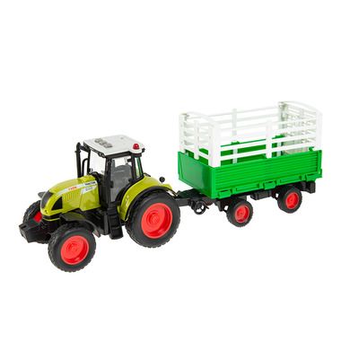 Smiki, Traktor z przyczepą, pojazd, zielony, 1:16